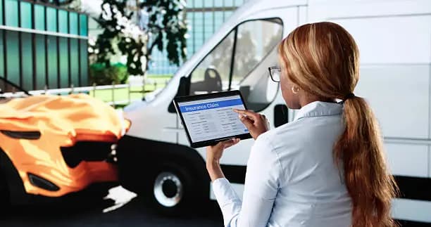 Vehicle service and insurance coordination using a digital claim form